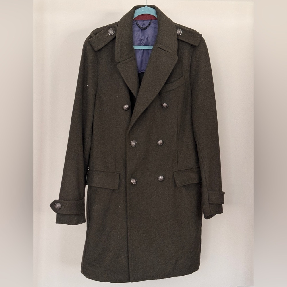 Mango Green Military Field Coat